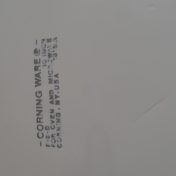 (#5)Corningware French white Round Quiche Baking dish plate pan F-3-B 10 inch… - Picture 5 of 5